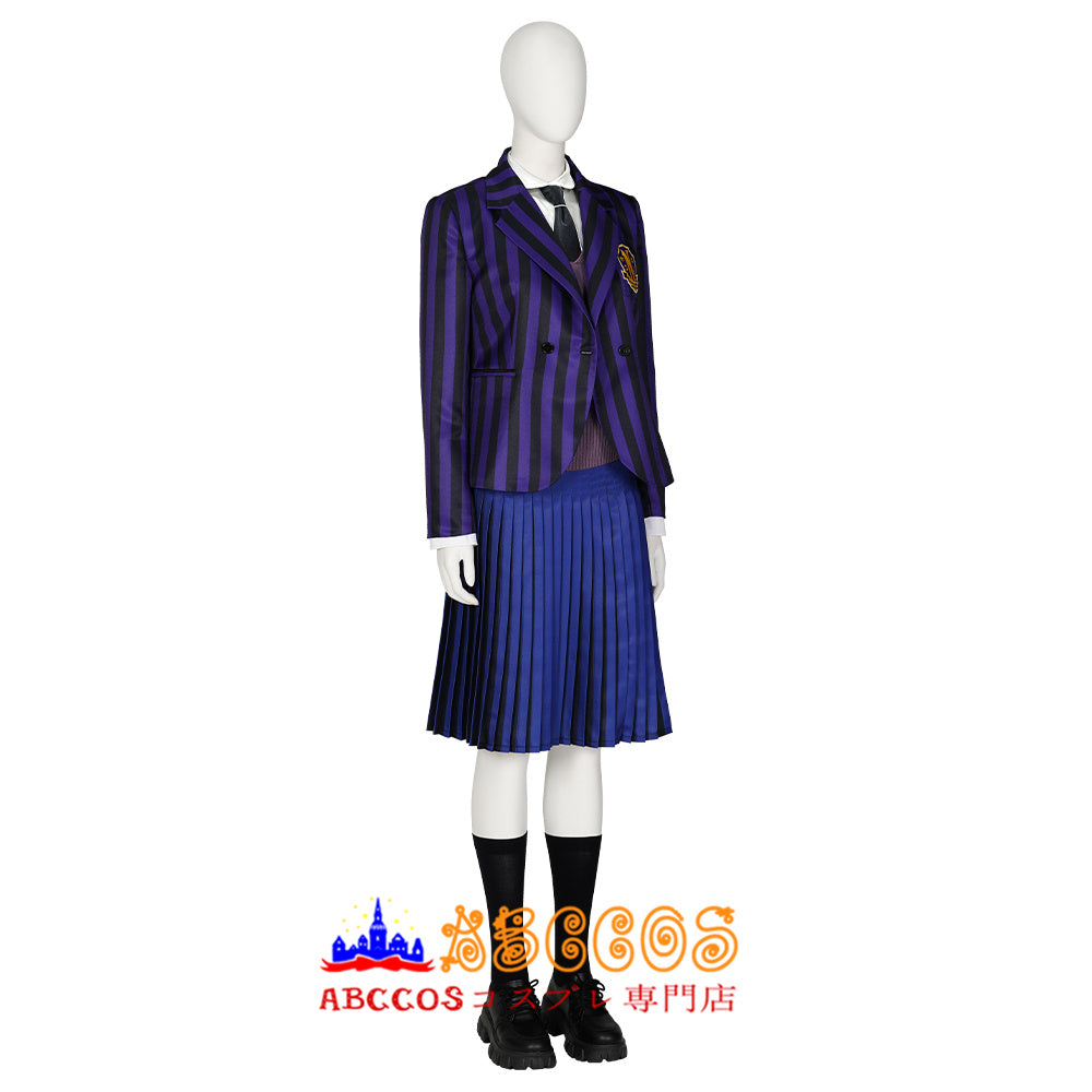 Wednesday purple school uniform for girls Cosplay Costume - ABCCoser