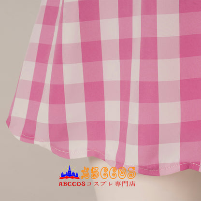 Barbie skirt-pink plaid skirt - ABCCoser